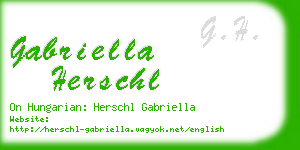 gabriella herschl business card